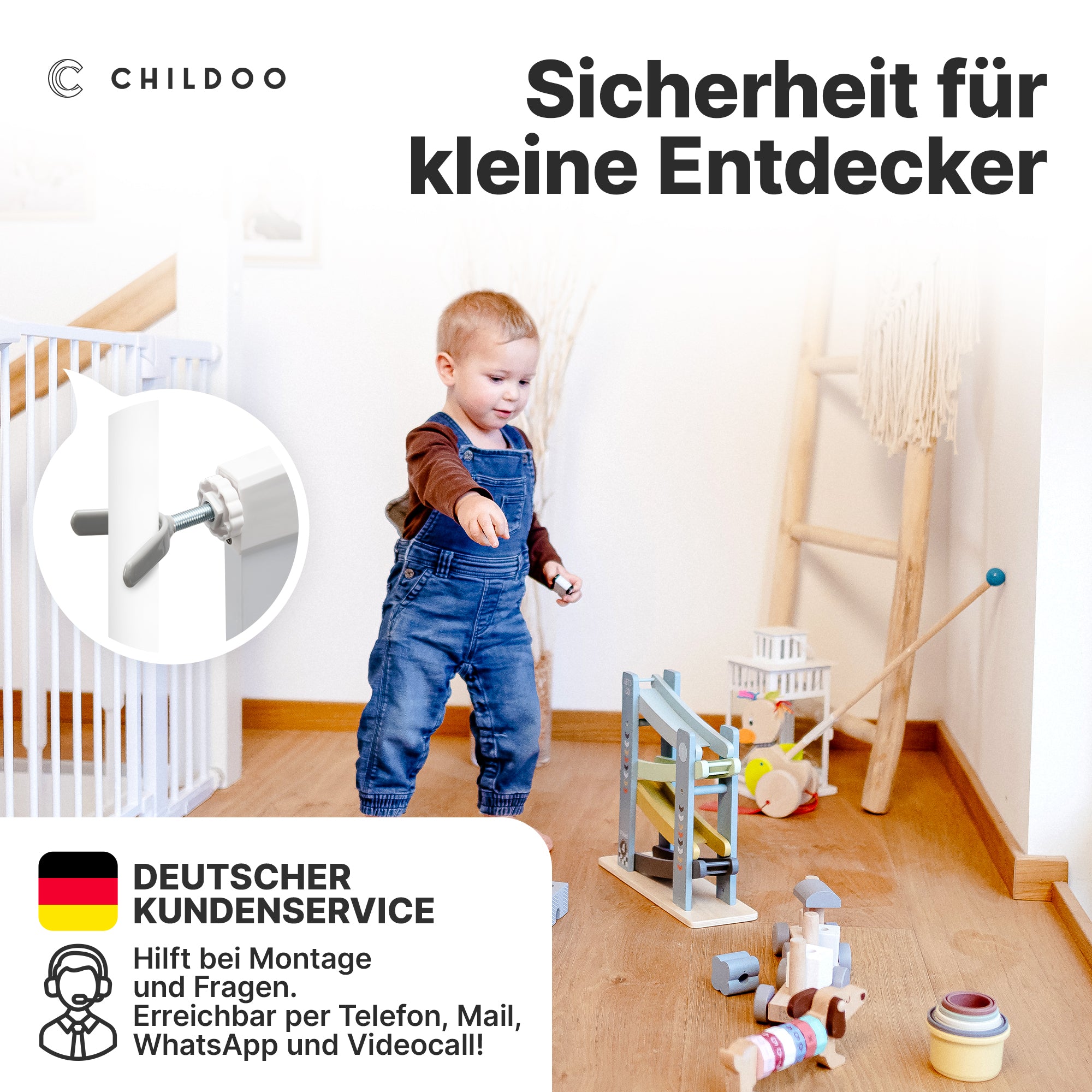 Y-Spindel – sichere Befestigung an Gitterstäben