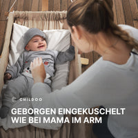 Geborgen eingekuschelt wie bei Mama im Arm