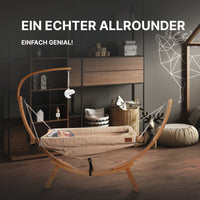 Baby schläft in der CHILDOO Hängematte im Kinderzimmer
